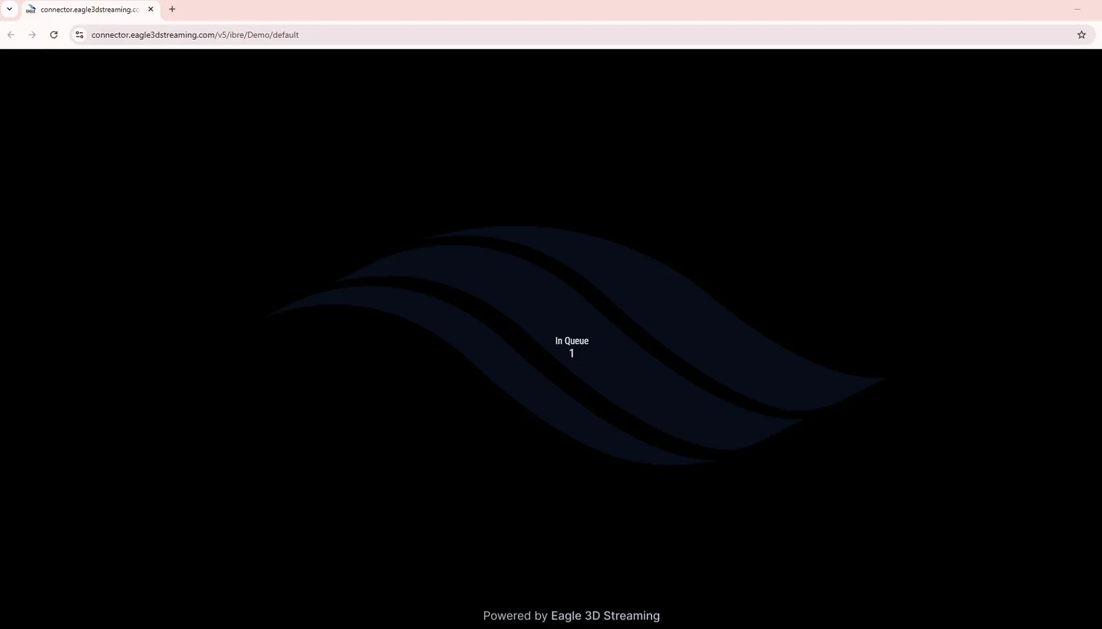 The loading screen shown while a machine starts