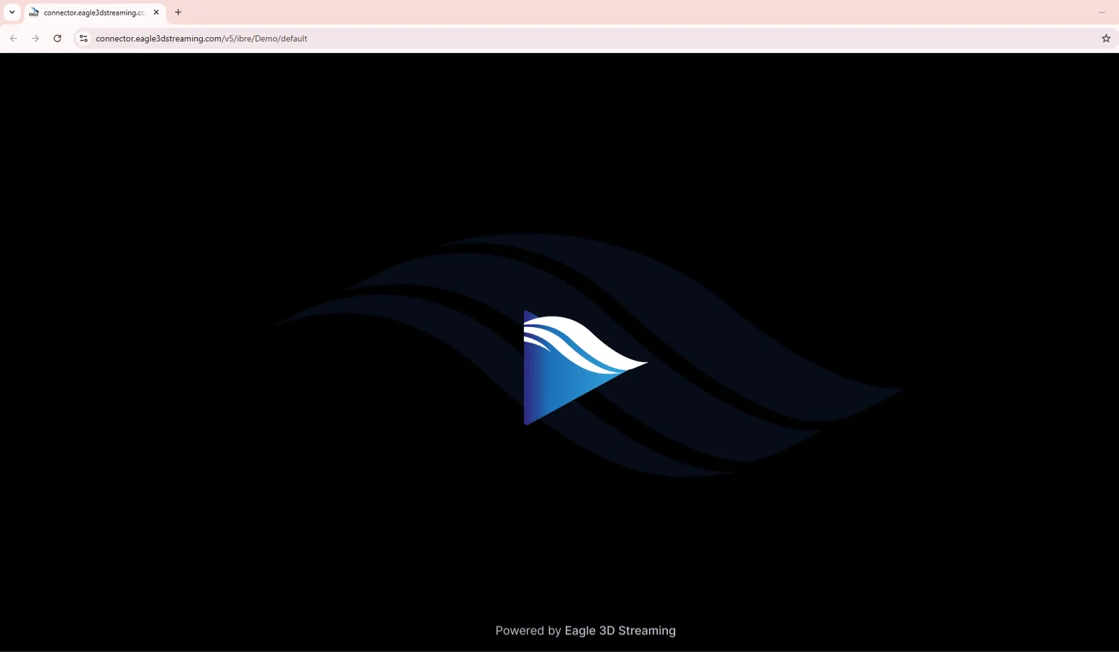 The play button shown before the stream starts