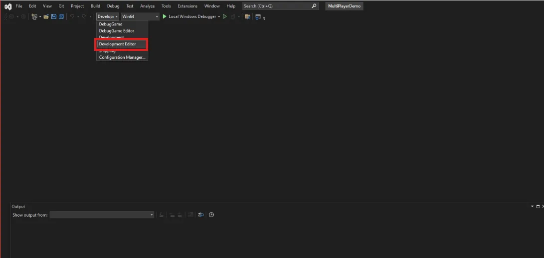 Building as Development Editor in Visual Studio