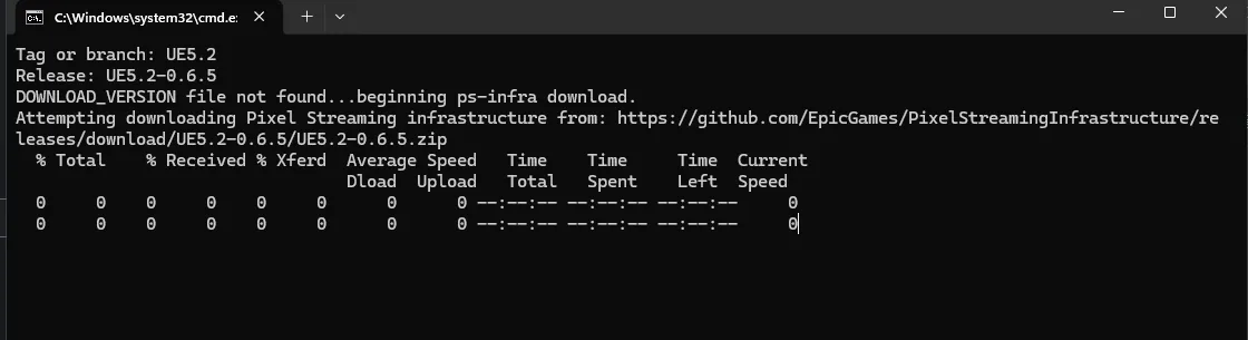 get_ps_servers.bat downloading the signalling server files