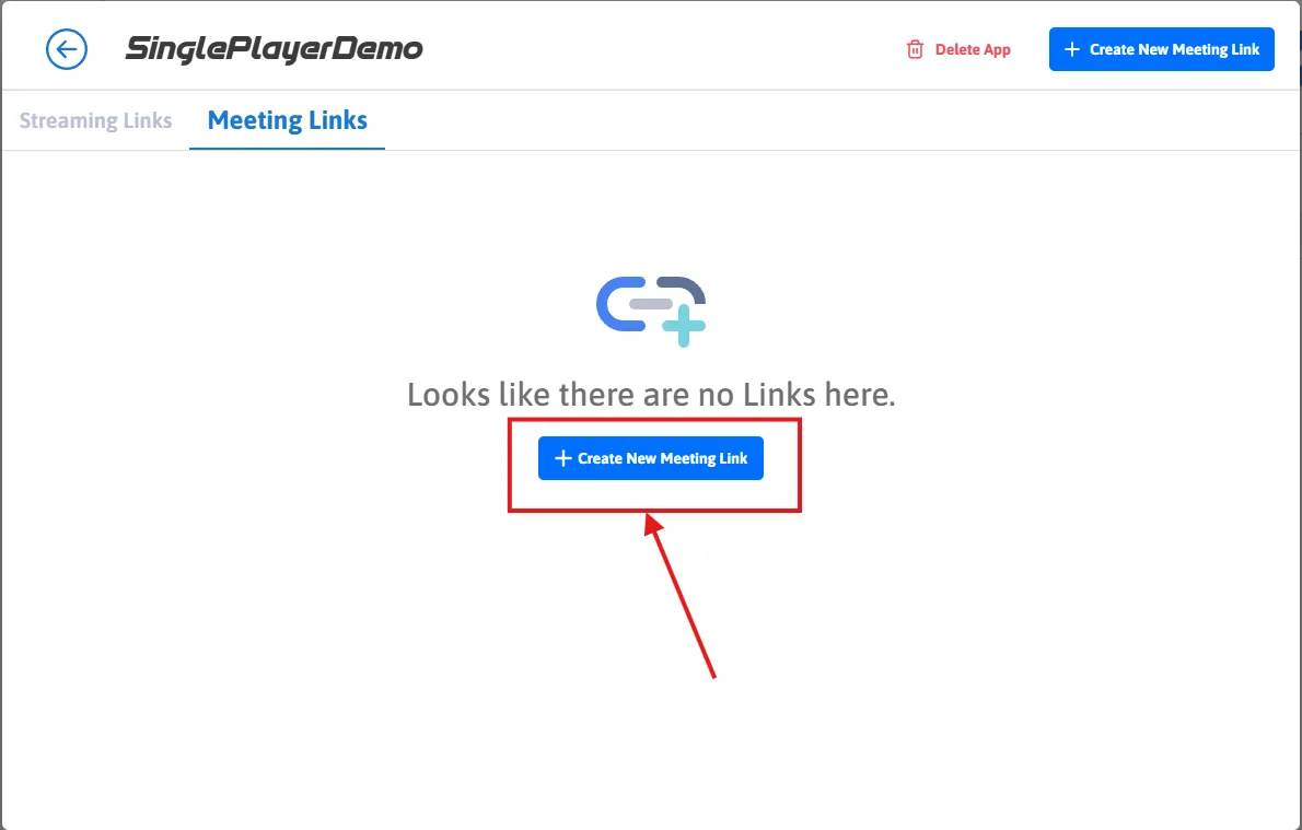 Creating a new meeting link
